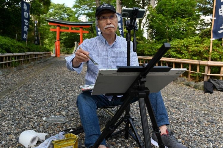 Harumichi Shibasaki, bunicul japonez care face furori cu acuarelele sale pe YouTube