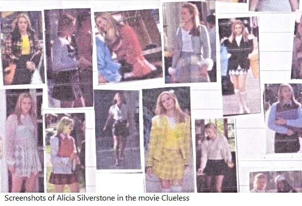 capturi de ecran ale Aliciei Silverstone in filmul fara idee - exemplu de stil preppy -ivyleague